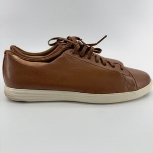 Cole Haan Mens Grand Crosscourt II British Tan Leather Sneakers Size 9.5 M